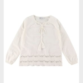 Hust and Claire Bluse - Wilde - Hvid m. Blonder
