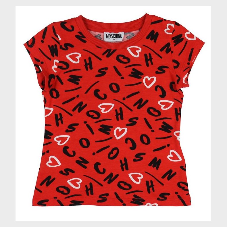Moschino T-shirt - Rd m. Print