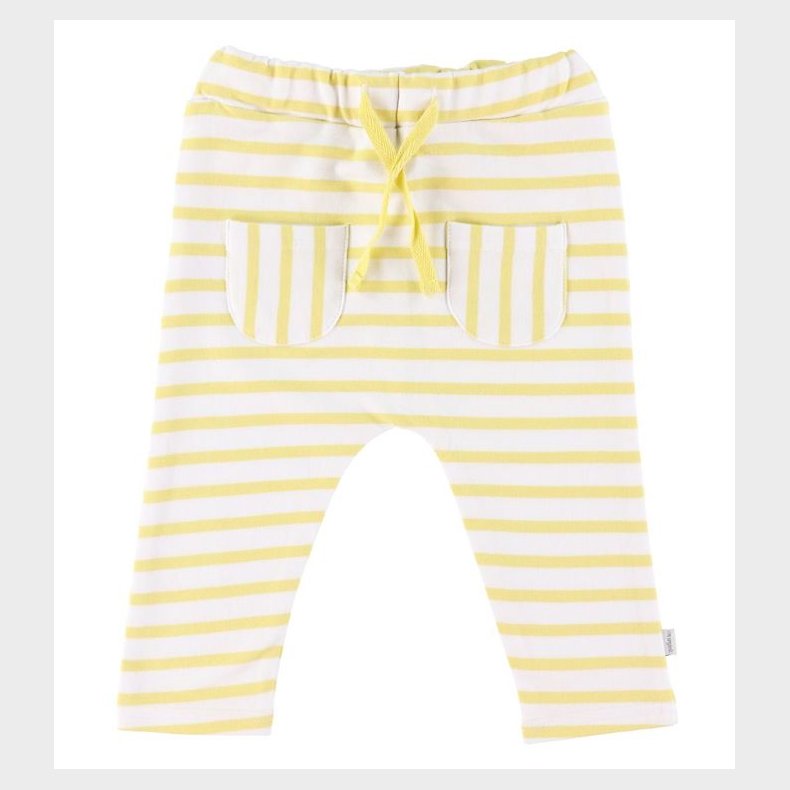 Hust and Claire Bukser - Gill - Hvid/Gulstribet