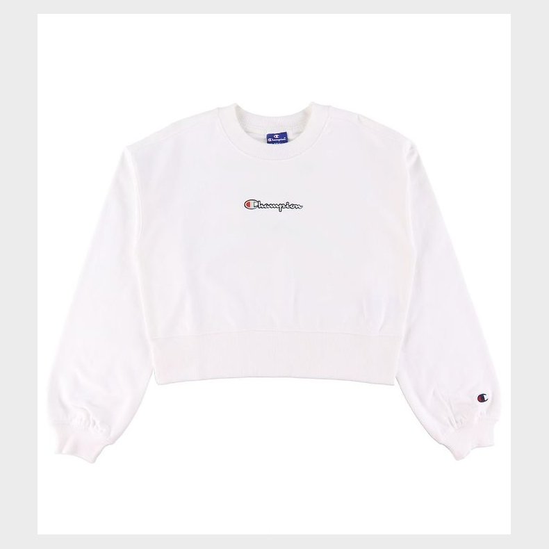 Champion Fashion Sweatshirt - Cropped - Hvid m. Logo