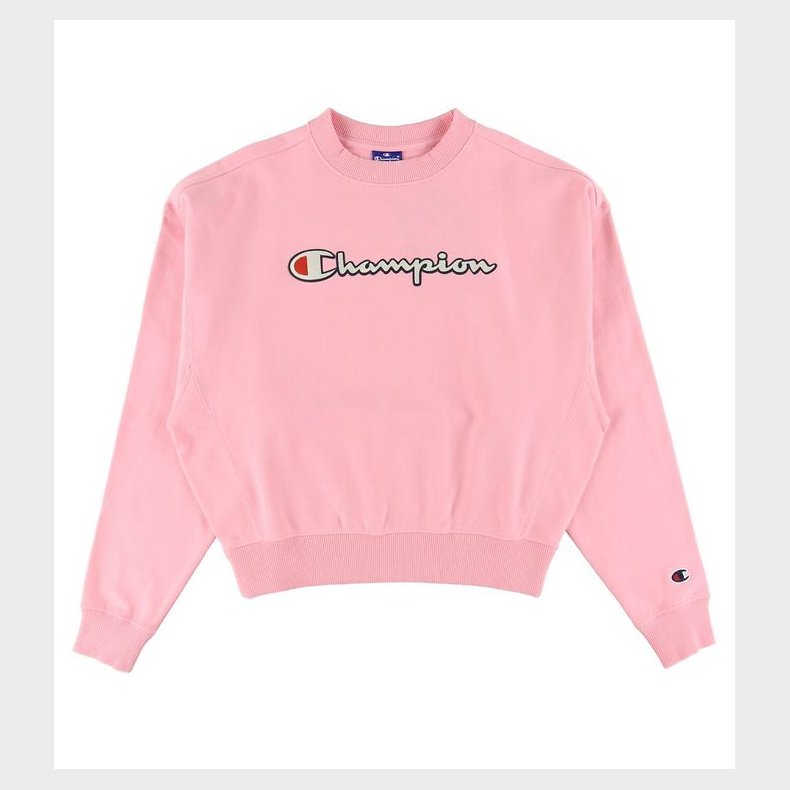 Champion Fashion Sweatshirt - Rosa m. Logo