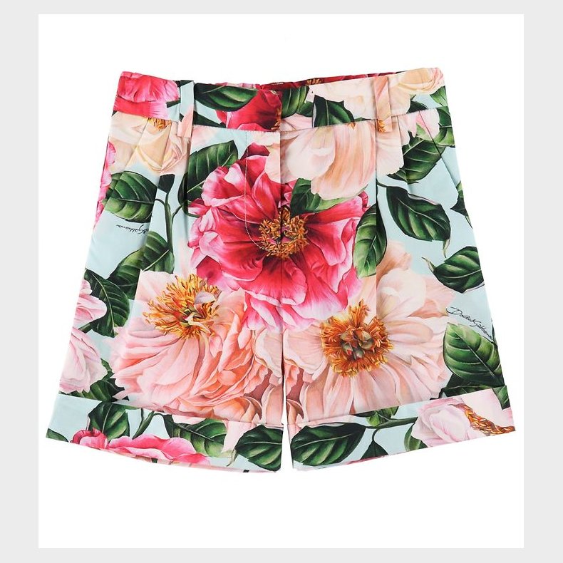 Dolce & Gabbana Shorts - Bl m. Rosa Blomster