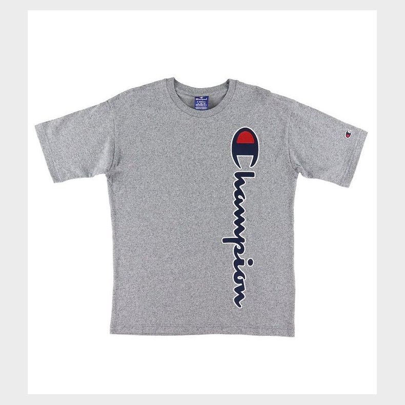 Champion Fashion T-shirt - Grmeleret m. Logo