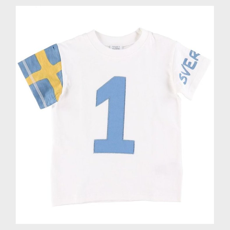 Hust and Claire T-shirt - Arthur - Hvid m. Sverige