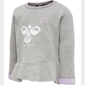Hummel Sweatshirt - hmlAlberte - Grmeleret m. Print