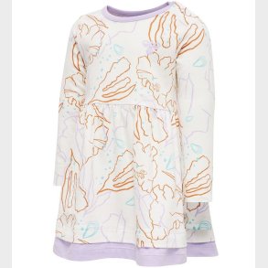 Hummel Kjole - hmlOlivia - Hvid m. Print