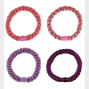 Kknekki Hrelastikker - 4-pak - Lilla/Rosa