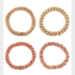 Kknekki Hrelastikker - 4-pak - Beige/Rosa