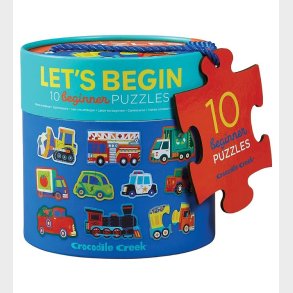 Crocodile Creek Puslespil - 10 stk. - K�ret�jer