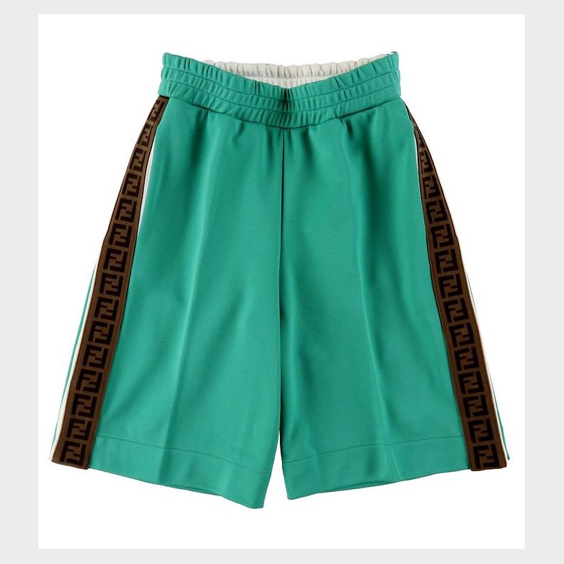 Fendi Shorts - Grn m. Logobnd