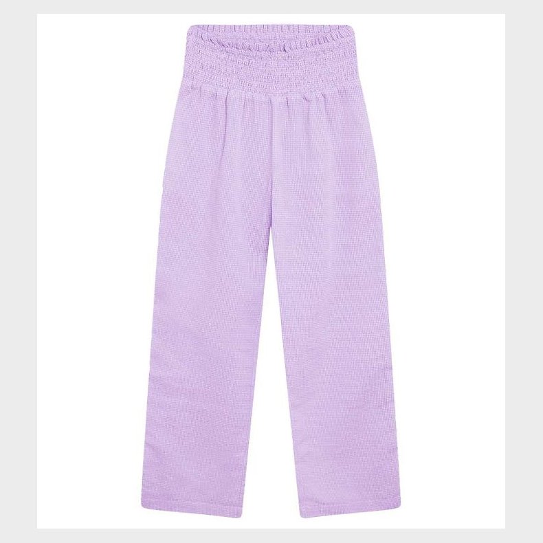 Grunt Bukser - Lissi - Lilla/Hvid