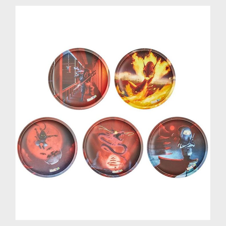 Ergobag Velcromrker - 5 stk. - Ninja og Drage