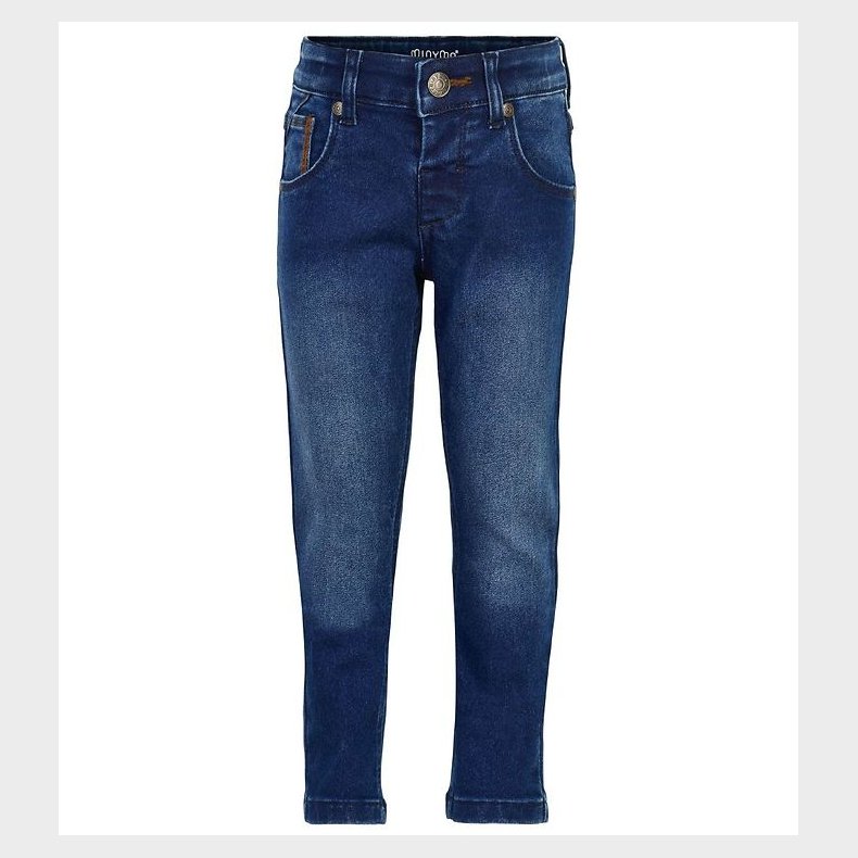 Minymo Bukser - Stretch Slim Fit - Bl� Denim