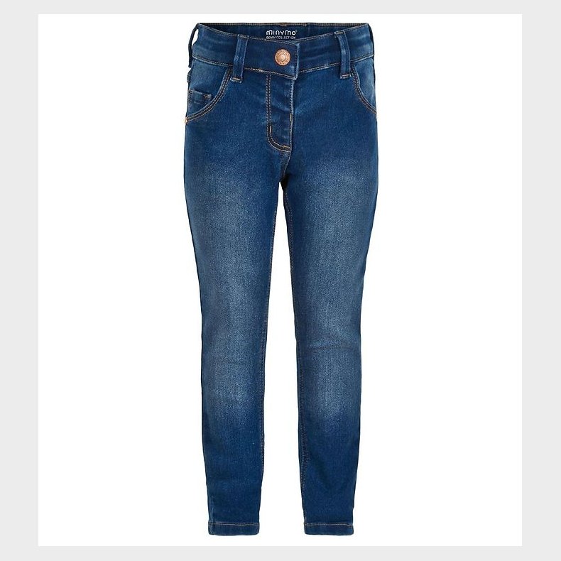 Minymo Bukser - Stretch Slim Fit - Bl� Denim