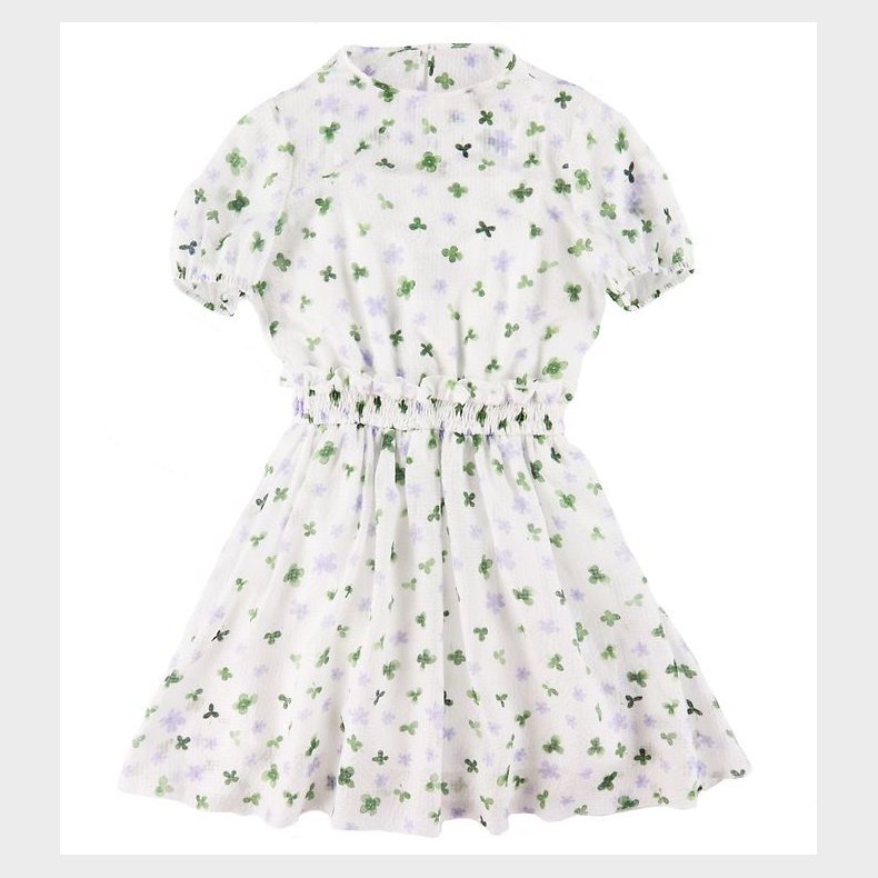 Emporio Armani Kjole - Silke - Hvid m. Blomster