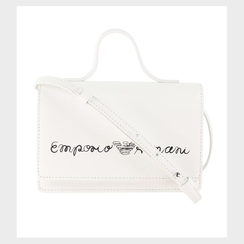 Emporio Armani Skuldertaske - Hvid m. Signatur