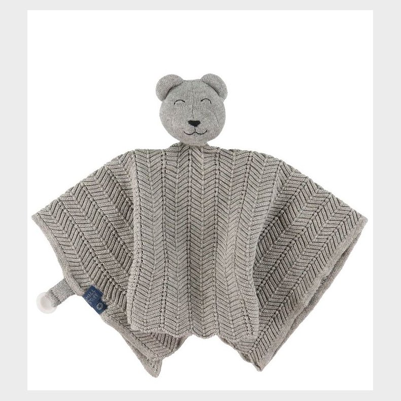 Smallstuff Nusseklud - 35x35 cm - Grmeleret m. Bamse