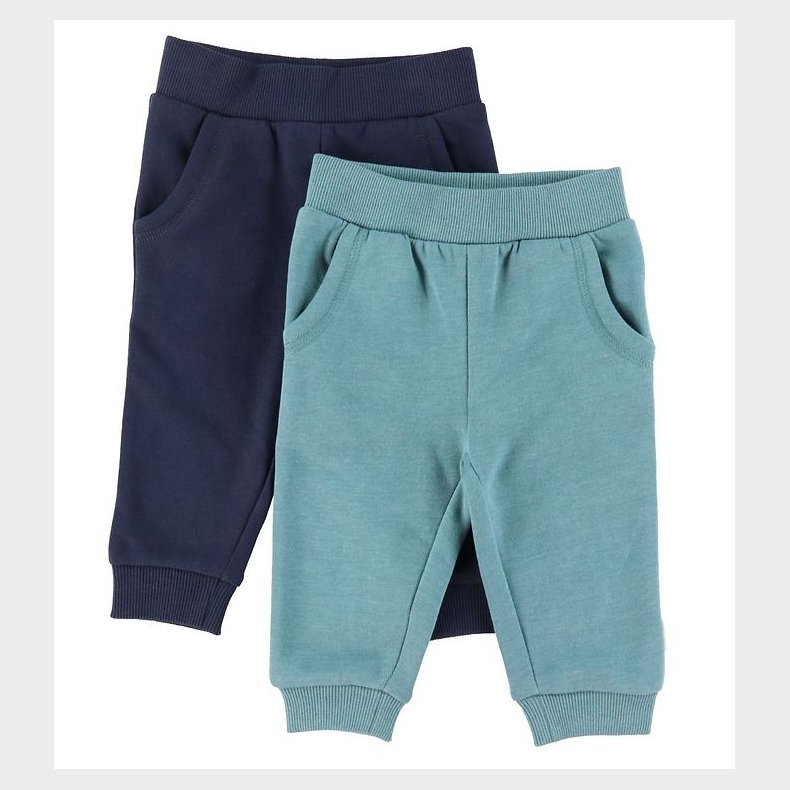 Minymo Sweatpants - 2-pak - Goblin Blue
