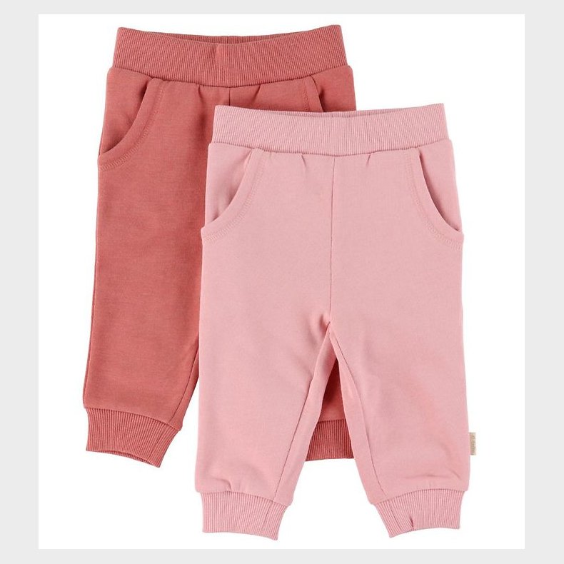 Minymo Sweatpants - 2-pak - Canyon Rose