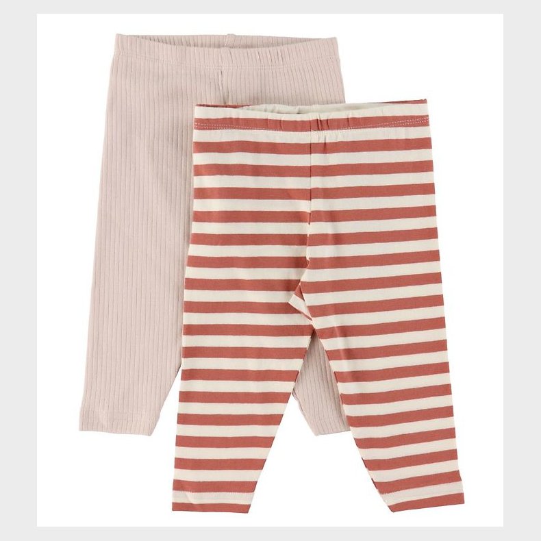 Minymo Leggings - 2-pak - Canyon Rose