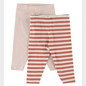 Minymo Leggings - 2-pak - Canyon Rose