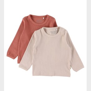 Minymo Bluse - Rib - 2-pak - Canyon Rose