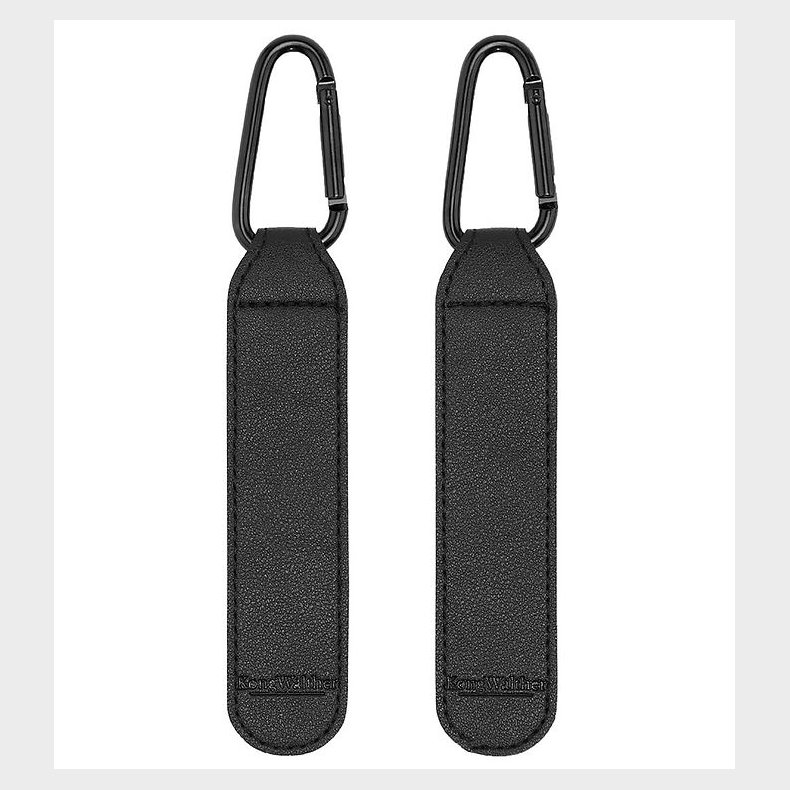 KongWalther Barnevognskroge - 2 stk - Sort