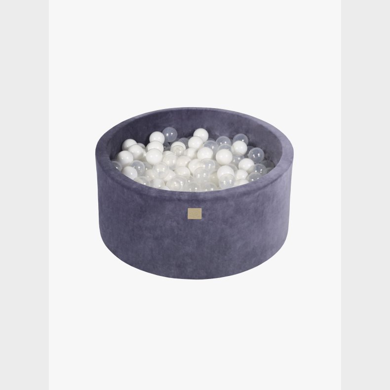 Meowbaby Rund Boldbassin Velour 40x90, Bl�gr�