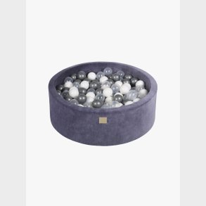 Meowbaby Rund Boldbassin Velour 30x90, Bl�gr�