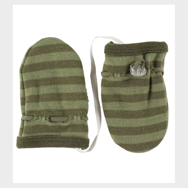 Joha Luffer - Uld - Gr�n m. Striber