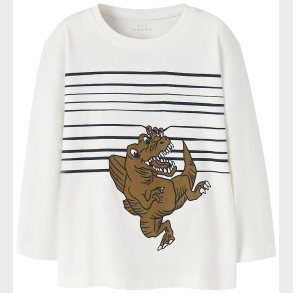 Name It Bluse - NmmVilasse - Cloud Dancer/Dino Hi