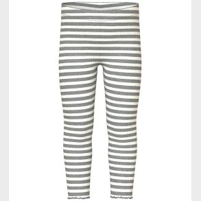 Name It Leggins - NmfVemma - Grey Melange/Cloud Dancer