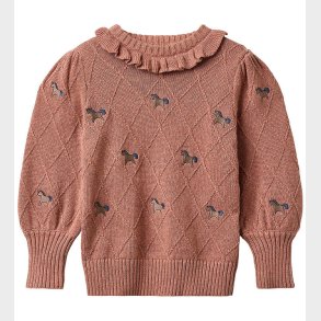 Fliink Bluse - Bomuld/Uld - Strik - Lucie Unircorn - Ash Rose