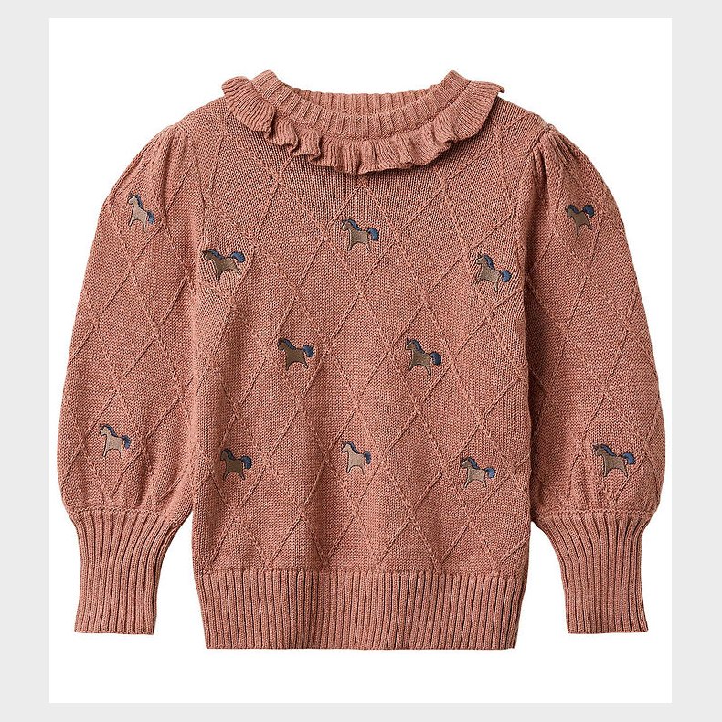 Fliink Bluse - Bomuld/Uld - Strik - Lucie Unircorn - Ash Rose