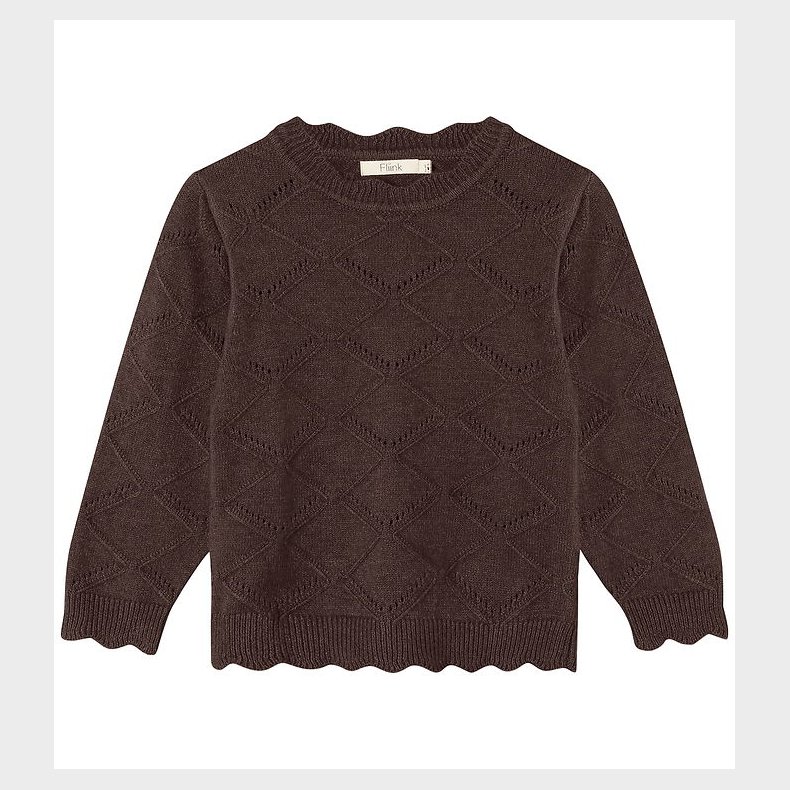 Fliink Bluse - Strik - Emily - Coffee Bean