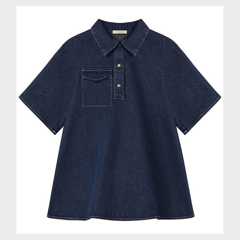 Fliink Kjole - Denim - Don - Dark Denim Blue