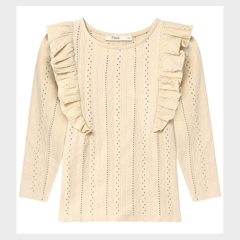 Fliink Bluse - Gabby - Sandshell m. Hulmnster