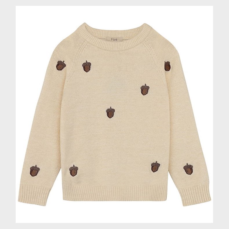 Fliink Bluse - Strik - Benna - Acorn - Sandshell