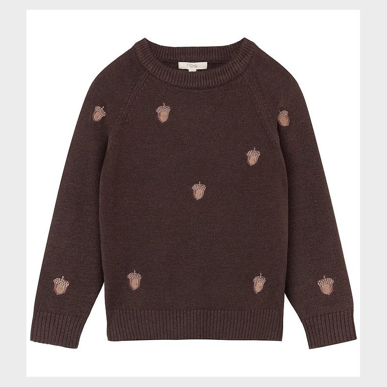 Fliink Bluse - Strik - Benna - Acorn - Coffee Bean