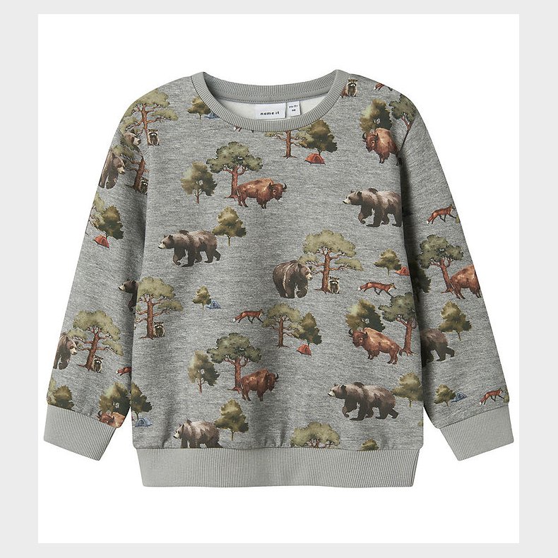 Name It Sweatshirt - NmmOlin - Grey Melange