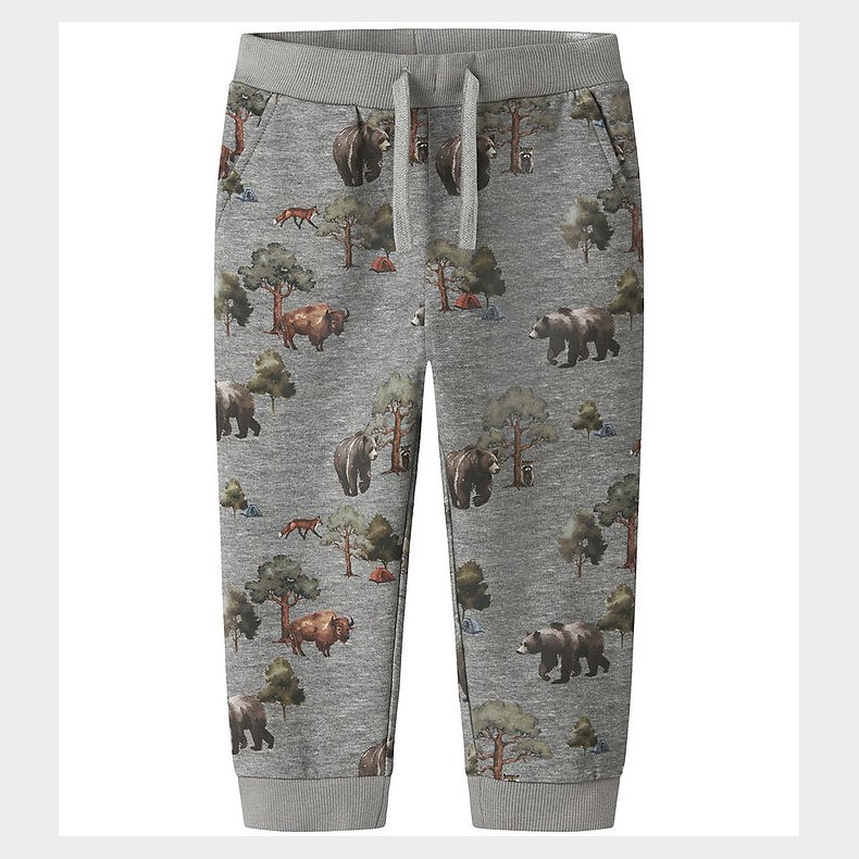 Name It Sweatpants - NmmOlin - Grey Melange