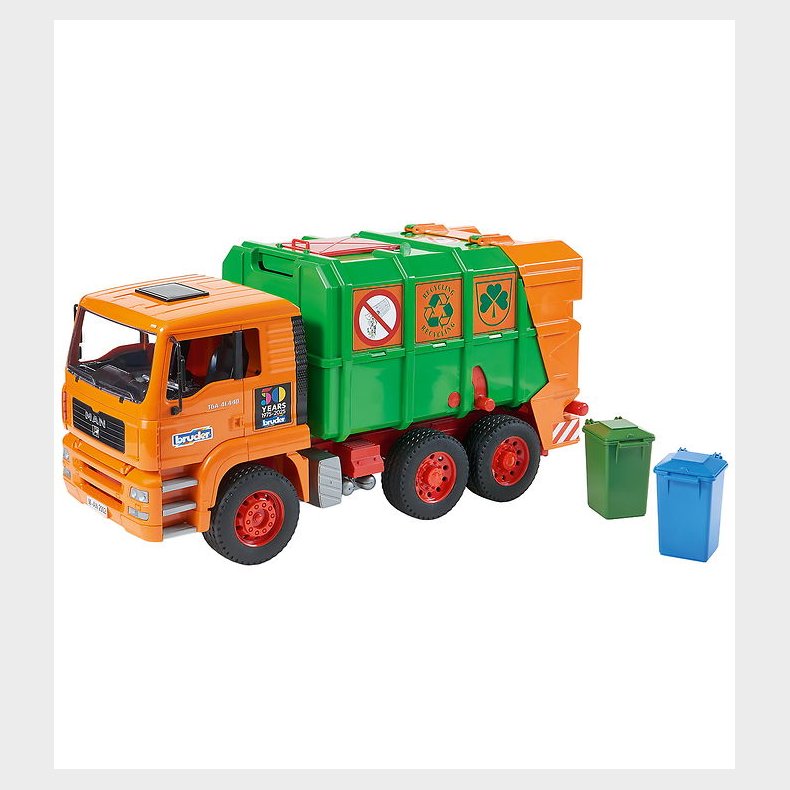 Bruder Lastbil - Man TGA Skraldebil - Jubilums Model - 01056