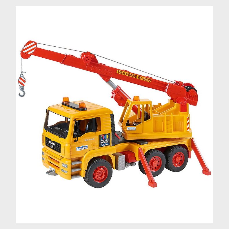 Bruder Arbejdsmaskine - Man TGA Kranbil - Jubilums Model - 0105