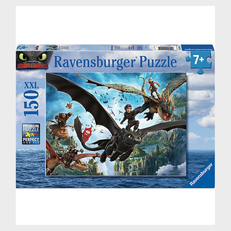 Ravensburger Puslespil - 150 Brikker - Dragons