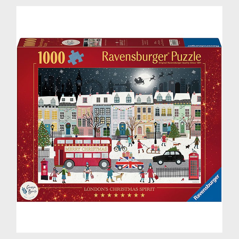 Ravensburger Puslespil - 1000 Brikker - London's Christmas Spiri