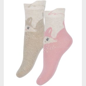 Minymo Str�mper - 2-pak - Wild Rose m. D�dyr