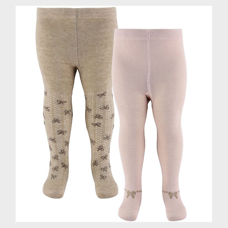 Minymo Str�mpebukser - 2-pak - Shell/beige m. Sl�jfer