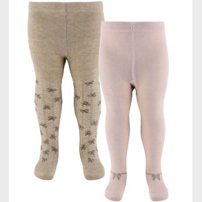 Minymo Str�mpebukser - 2-pak - Shell/beige m. Sl�jfer