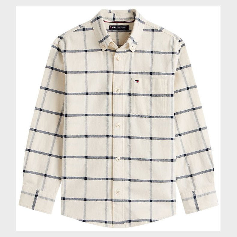 Tommy Hilfiger Skjorte - Window Pane Check - Hvidternet