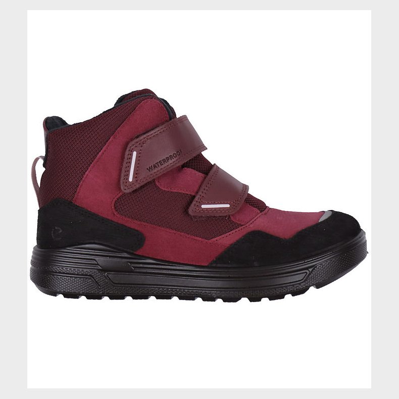 Ecco Vinterstvler - Urban Snow - Tex - BLACK/RED PLUM/DARK RUBY